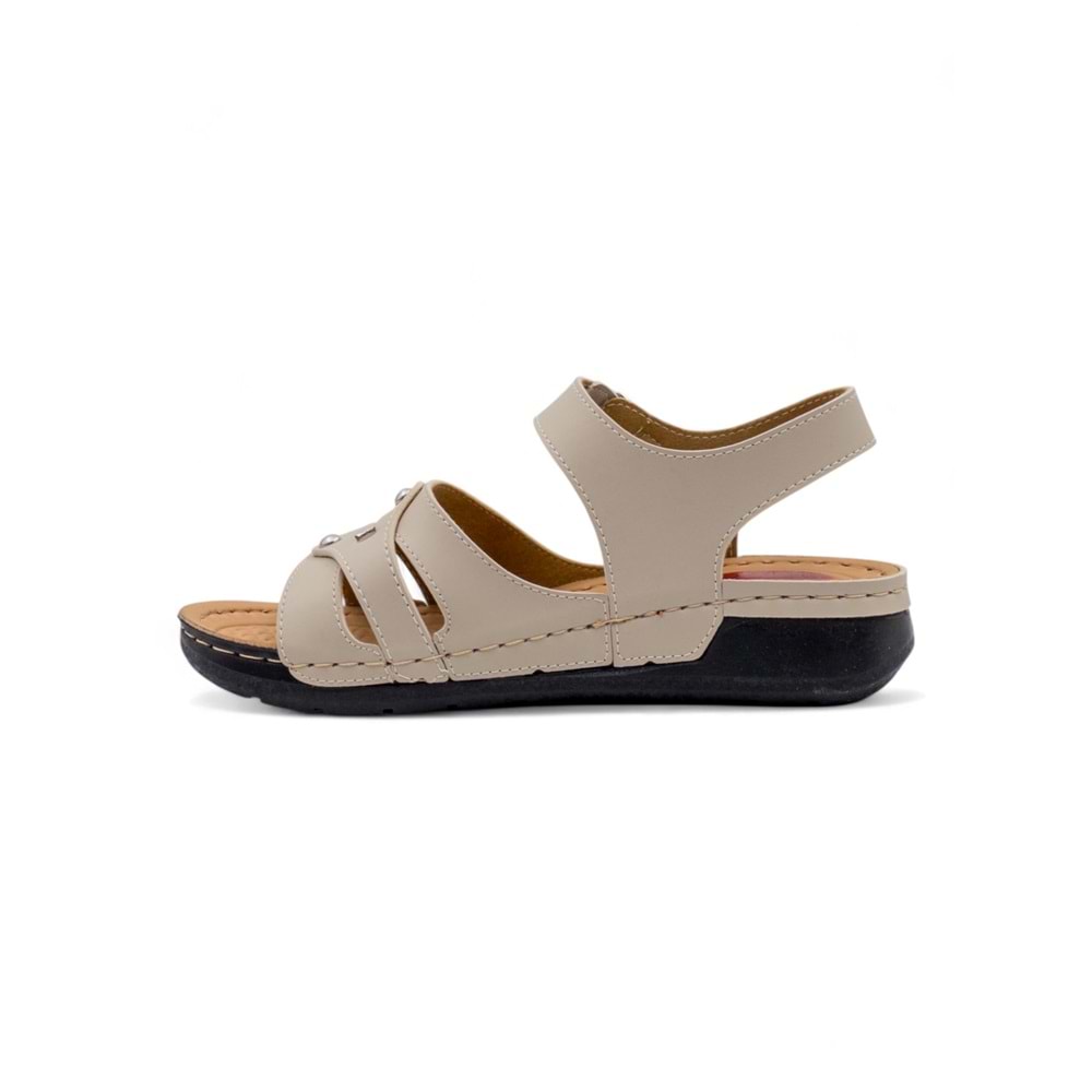 SERRA 1720 KADIN SANDALET - BEJ - 40