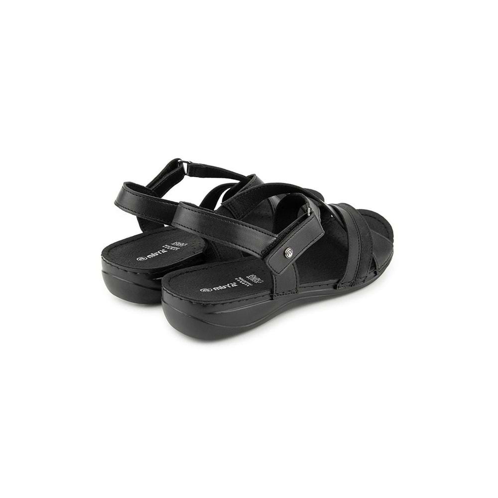 Muya Millal Anatomik Taban Kadın Sandalet - Siyah - 40