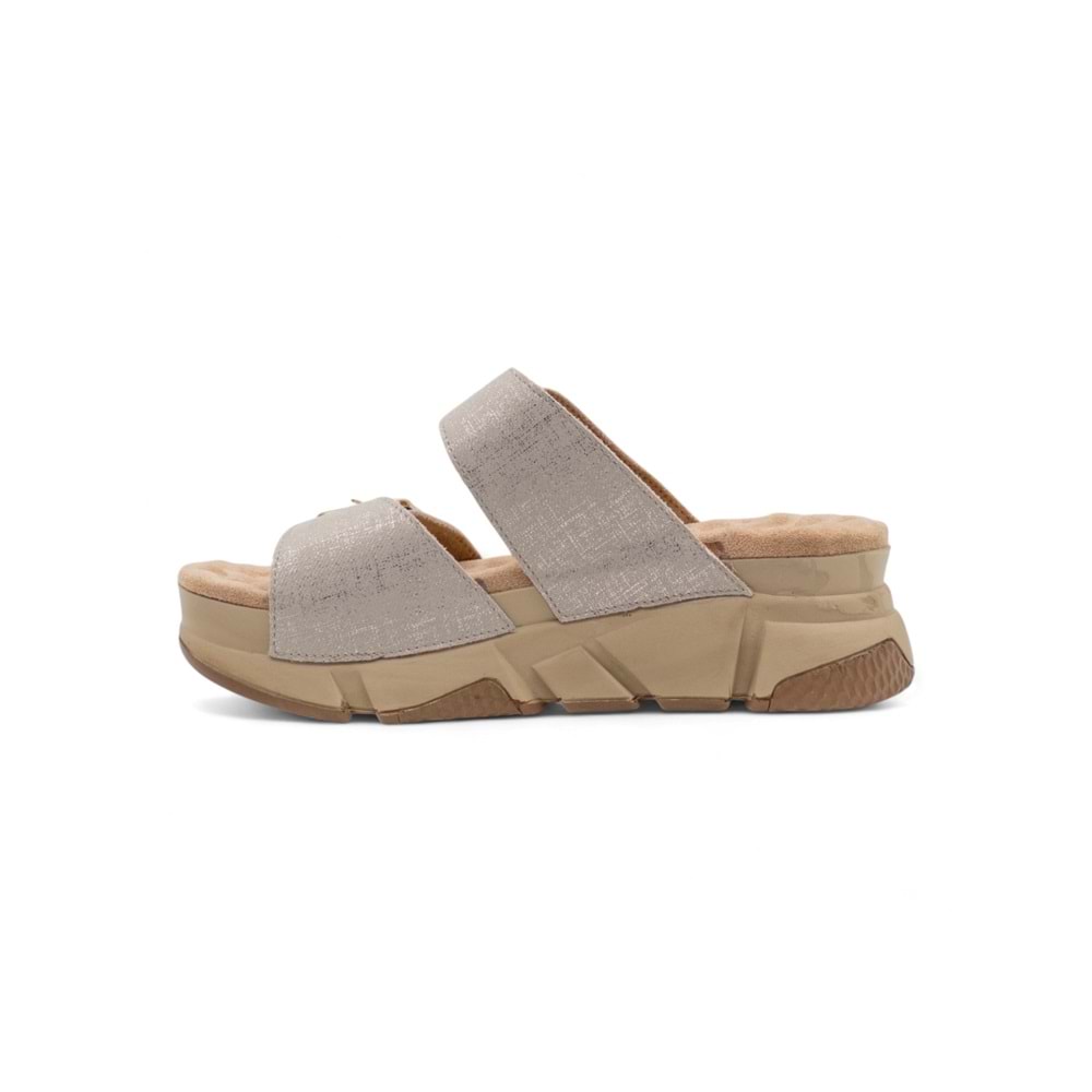 Muya Kiirus Anatomik Taban Topuk Dikeni Kadın Terlik - Bej - 40