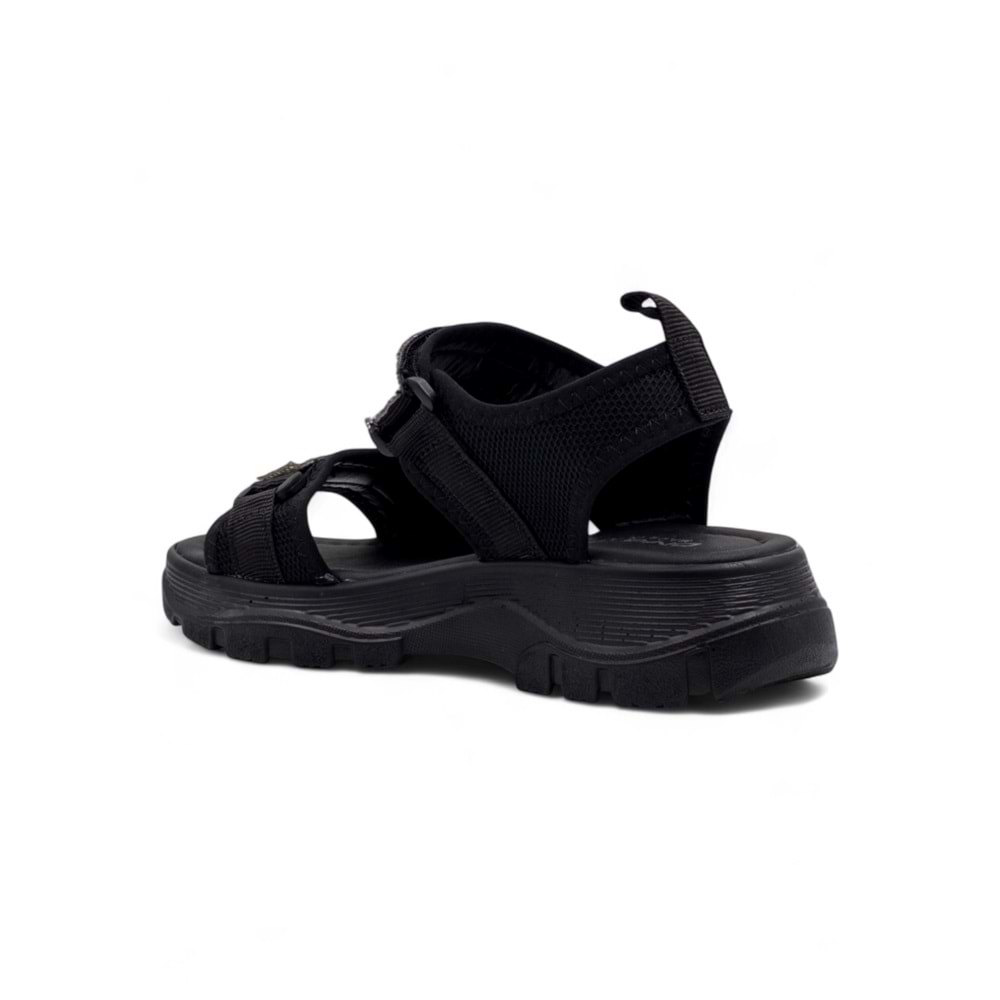 DİVAMOD TAŞLI CIRTLI KADIN SANDALET - SİYAH - 40