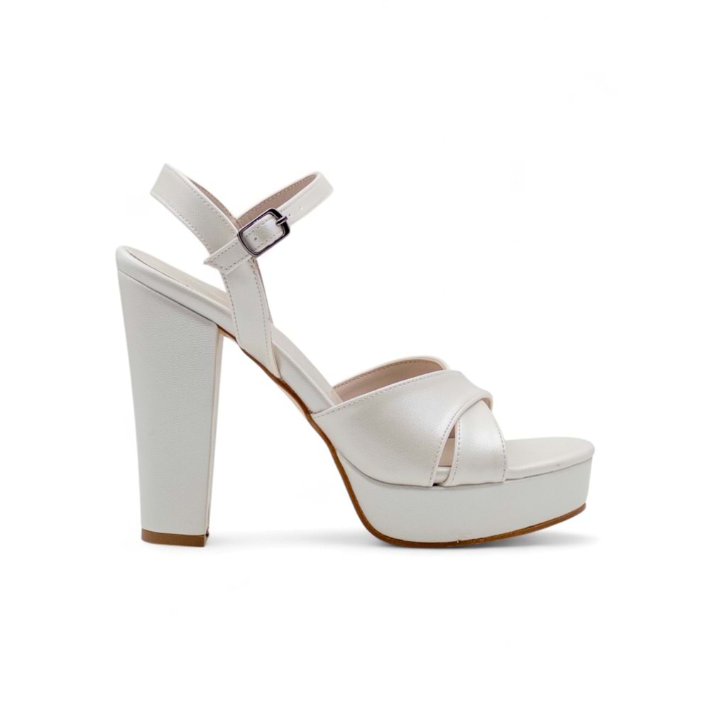 BERK ÇAPRAZ PLATFORM YÜKSEK KALIN TOPUKLU ABİYE - SEDEF - 40