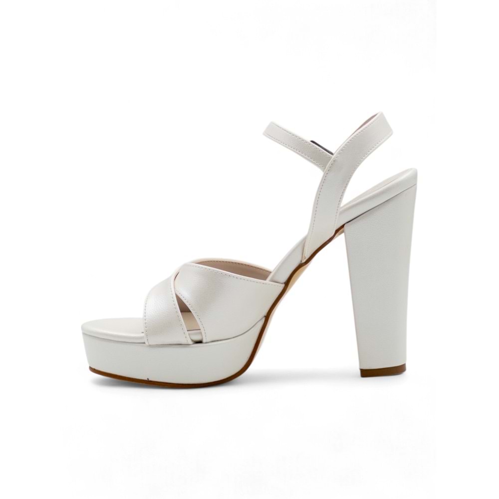 BERK ÇAPRAZ PLATFORM YÜKSEK KALIN TOPUKLU ABİYE - SEDEF - 40