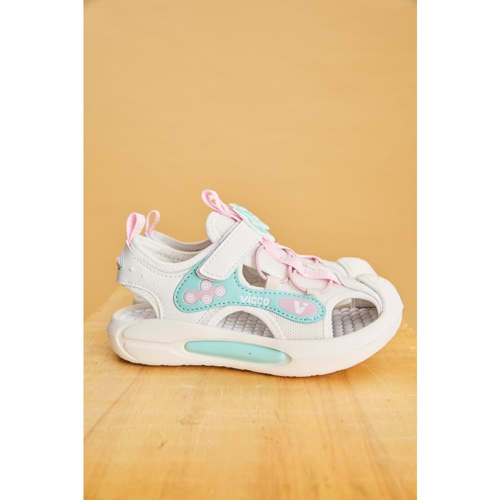 VİCCO ROCKET IŞIKLI KIZ ÇOCUK SANDALET - BEYAZ - 30