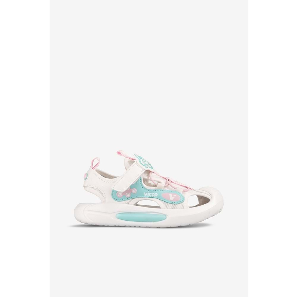 VİCCO ROCKET IŞIKLI KIZ ÇOCUK SANDALET - BEYAZ - 30