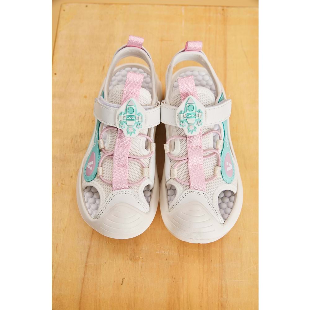 VİCCO ROCKET IŞIKLI KIZ ÇOCUK SANDALET - BEYAZ - 30