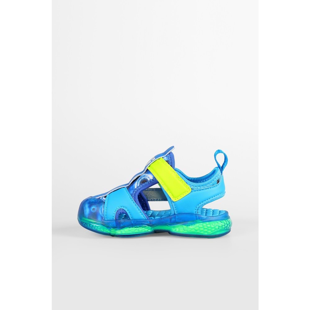 VİCCO LİVE IŞIKLI ERKEK BEBEK SANDALET - SAKS - 22