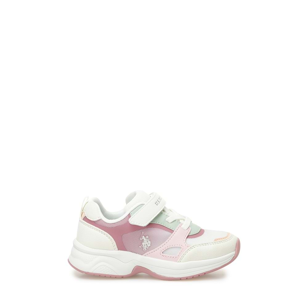 U.S. POLO ASSN. LESSER 5FX KIZ ÇOCUK SPOR AYAKKABI - PUDRA - 30