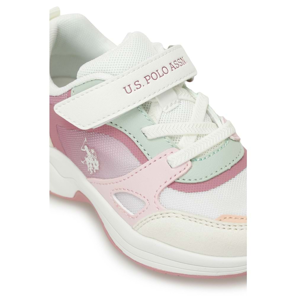 U.S. POLO ASSN. LESSER 5FX KIZ ÇOCUK SPOR AYAKKABI - PUDRA - 30