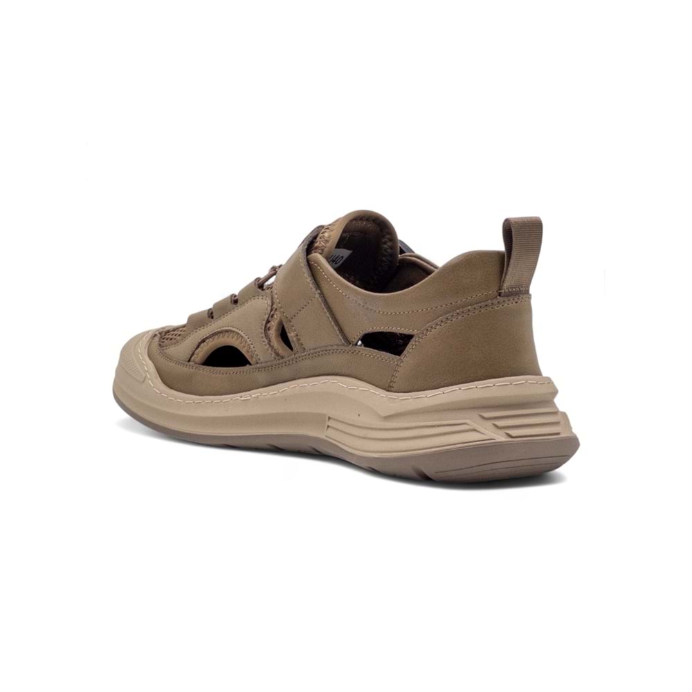 VOYAGER E098 HAKİKİ DERİ ERKEK SANDALET - KAHVERENGİ - 40