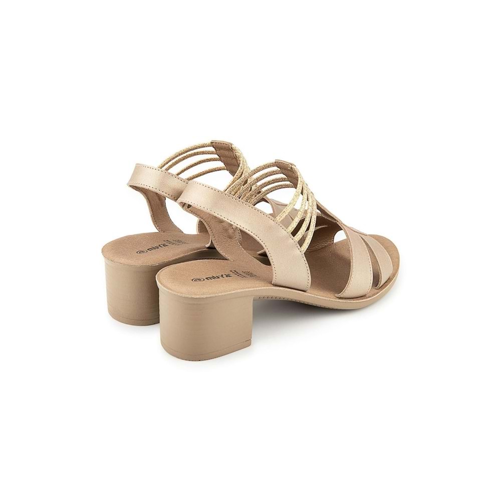 Muya Laini Anatomik Taban Kadın Sandalet - Altın - 40