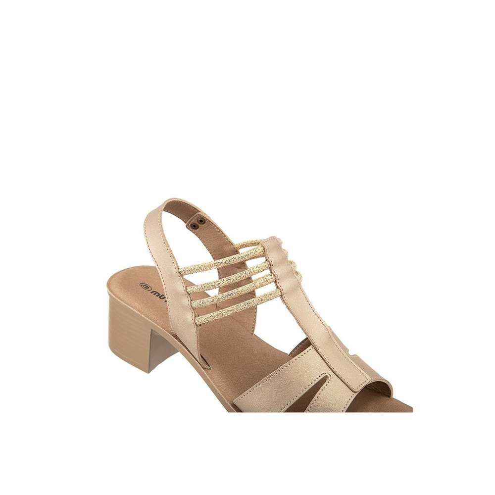 Muya Laini Anatomik Taban Kadın Sandalet - Altın - 40