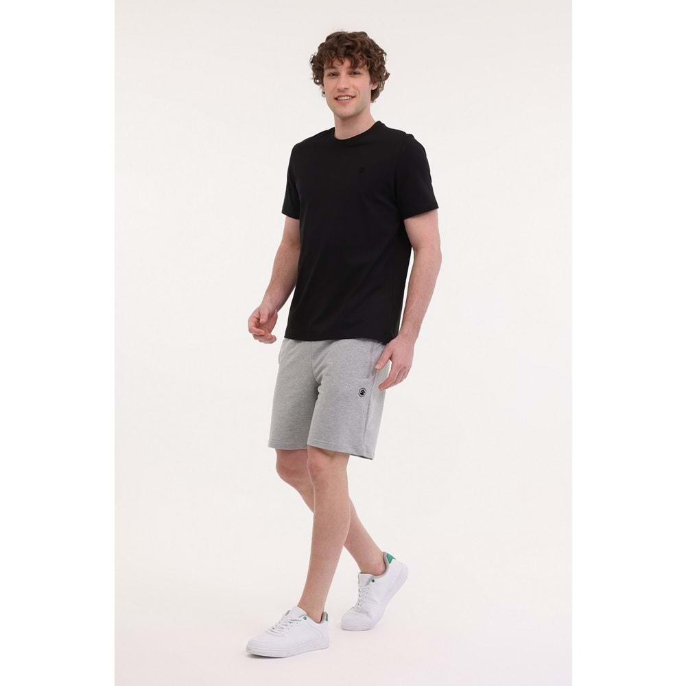 LUMBERJACK MB CT102 C NK T-SH 5FX ERKEK KISA KOL TİŞÖRT - SİYAH - L