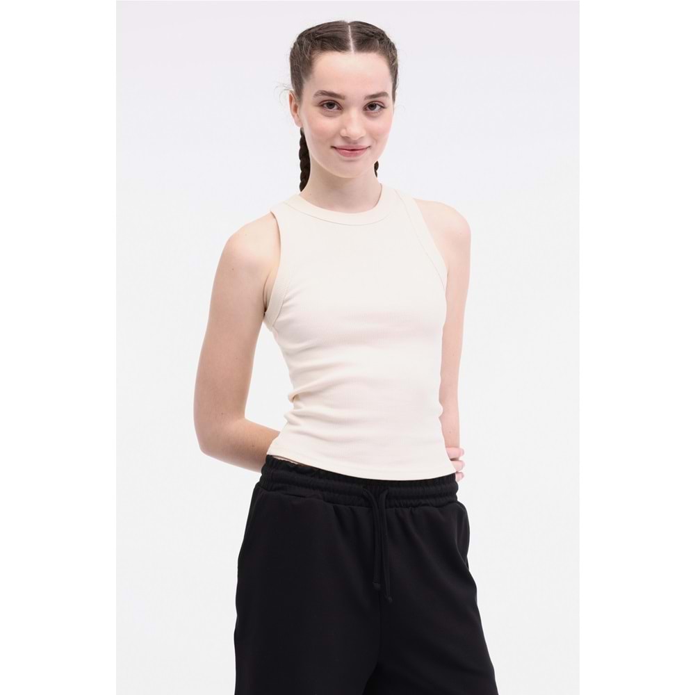 LUMBERJACK WB RIBANA 10SSB106 5FX KADIN ATLET - BEJ - M