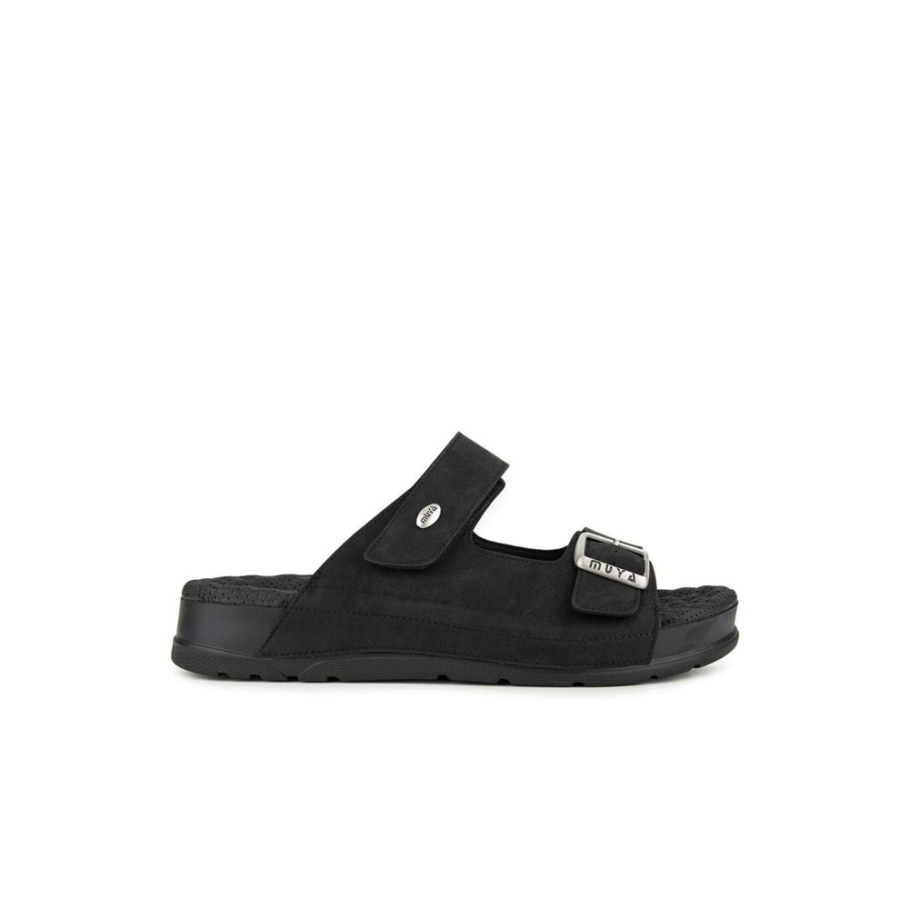 Muya Mamaki Anatomik Taban Topuk Dikeni Erkek Terlik - Siyah - 40