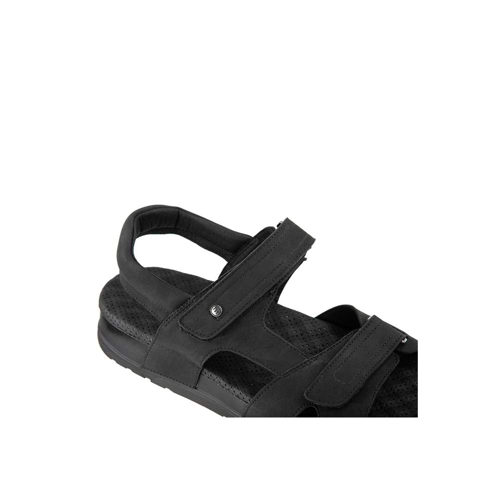Muya Sagrado Anatomik Taban Topuk Dikeni Erkek Sandalet - Siyah - 40