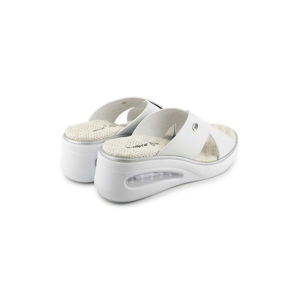 Muya Nap Anatomik Air Max Tabanlı Topuk Dikeni Kadın Terlik - Beyaz - 36