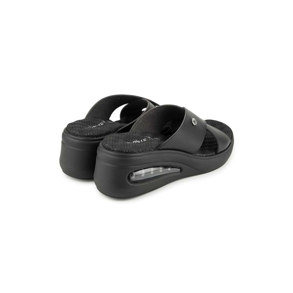 Muya Nap Anatomik Air Max Tabanlı Topuk Dikeni Kadın Terlik - Siyah - 40