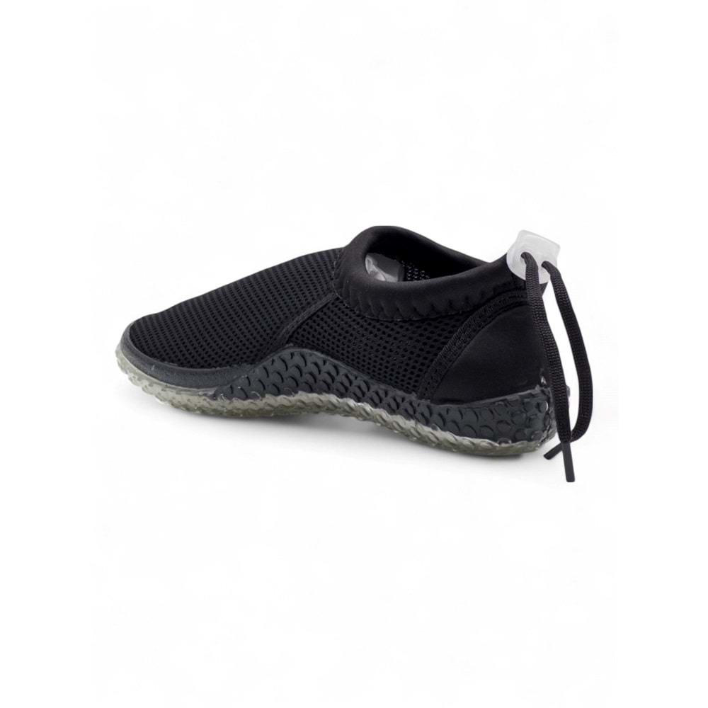 SERABİEN 5424 UNİSEX FİLELİ DENİZ HAVUZ PLAJ AYAKKABISI - SİYAH-SİYAH - 40