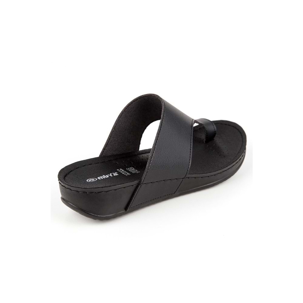 Muya Ara Anatomik Taban Parmak Arası Kadın Terlik - Siyah - 38