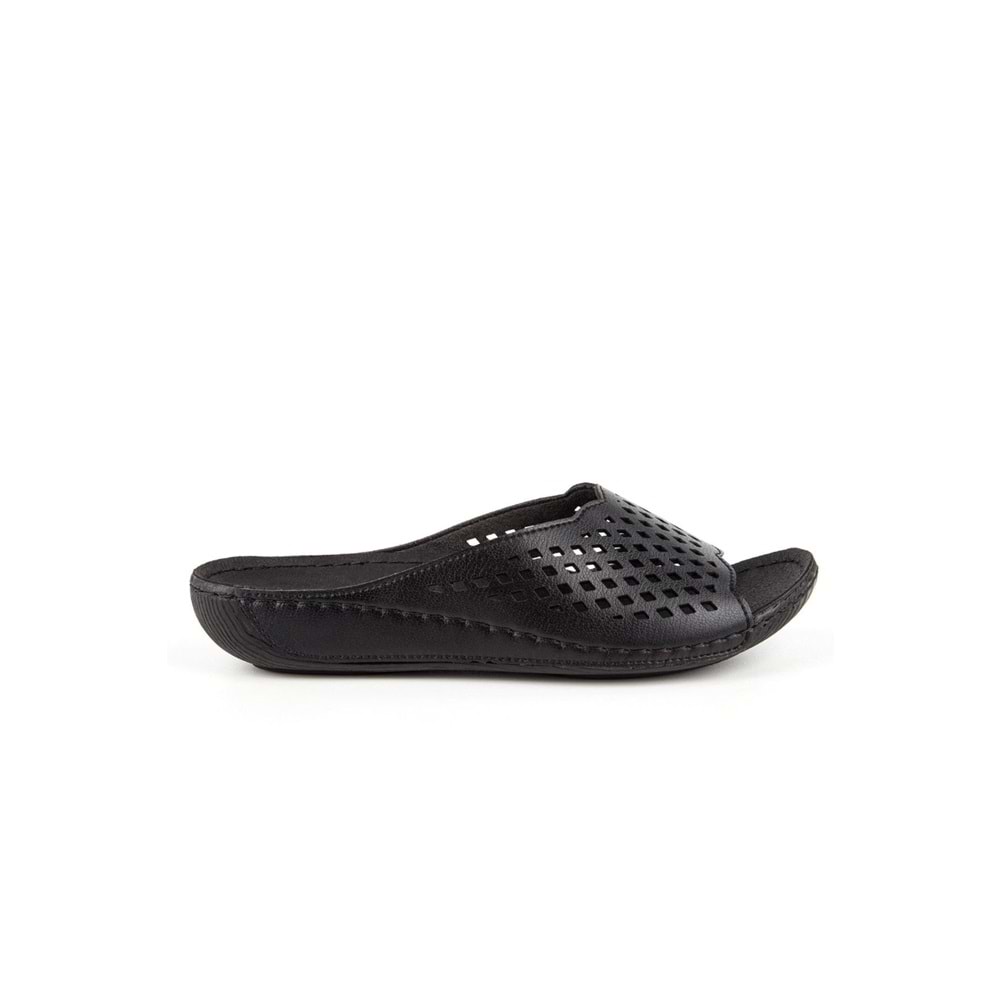 Muya Flynn Anatomik Taban Dört Mevsim Kadın Terlik - Siyah - 37