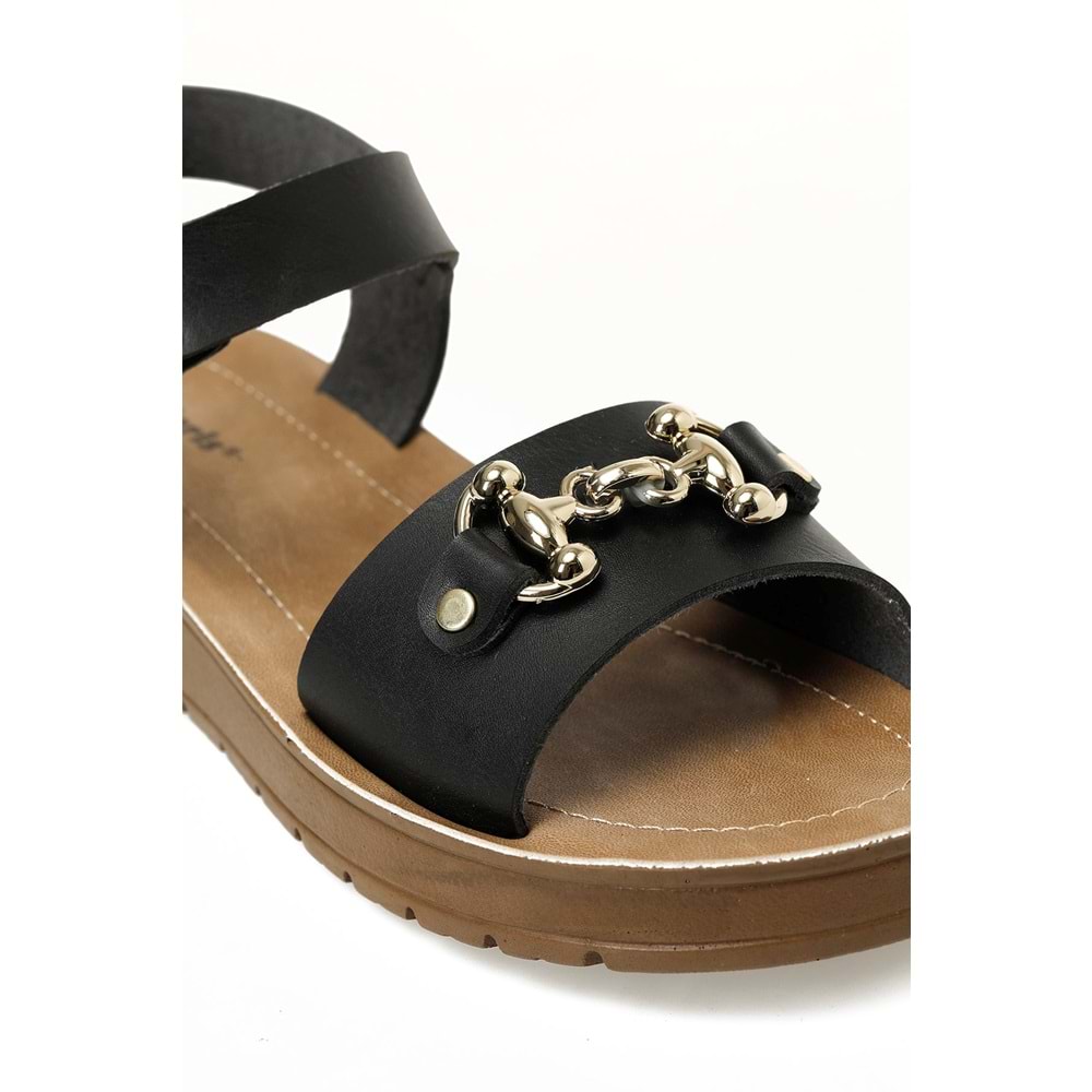 POLARİS 166929.Z5FX COMFORT KADIN SANDALET - SİYAH - 40
