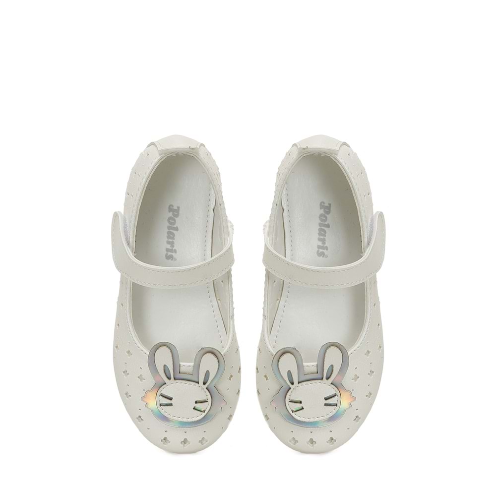 POLARİS CORA.B5FX KIZ BEBEK BABET AYAKKABI - BEYAZ - 21