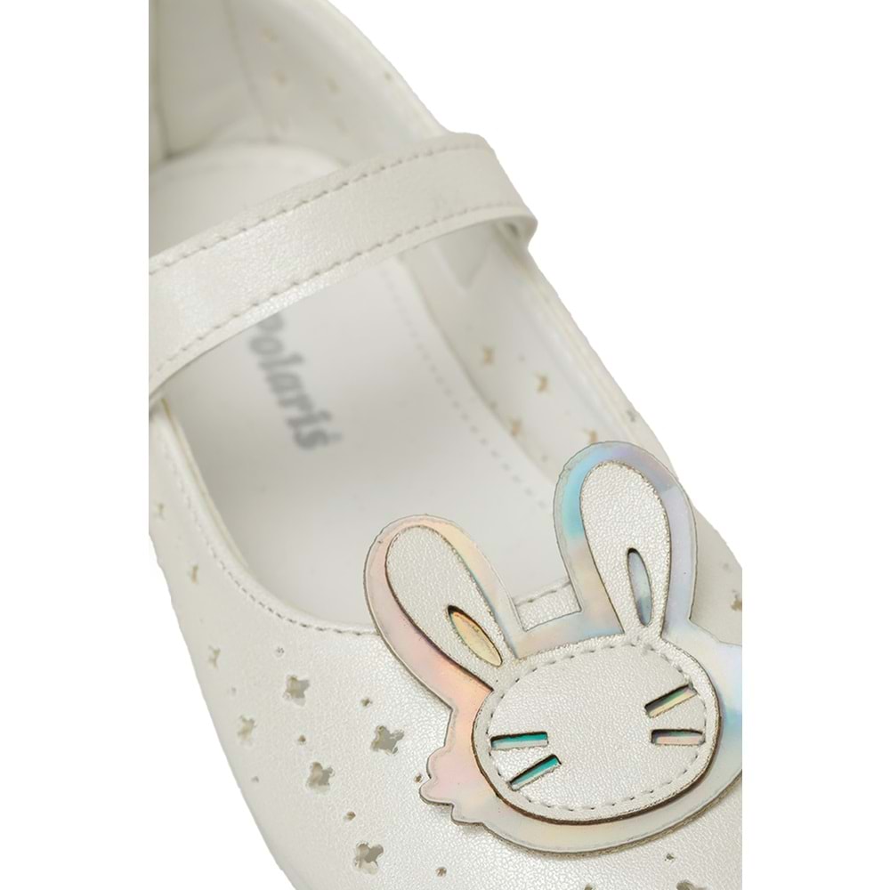 POLARİS CORA.B5FX KIZ BEBEK BABET AYAKKABI - BEYAZ - 21
