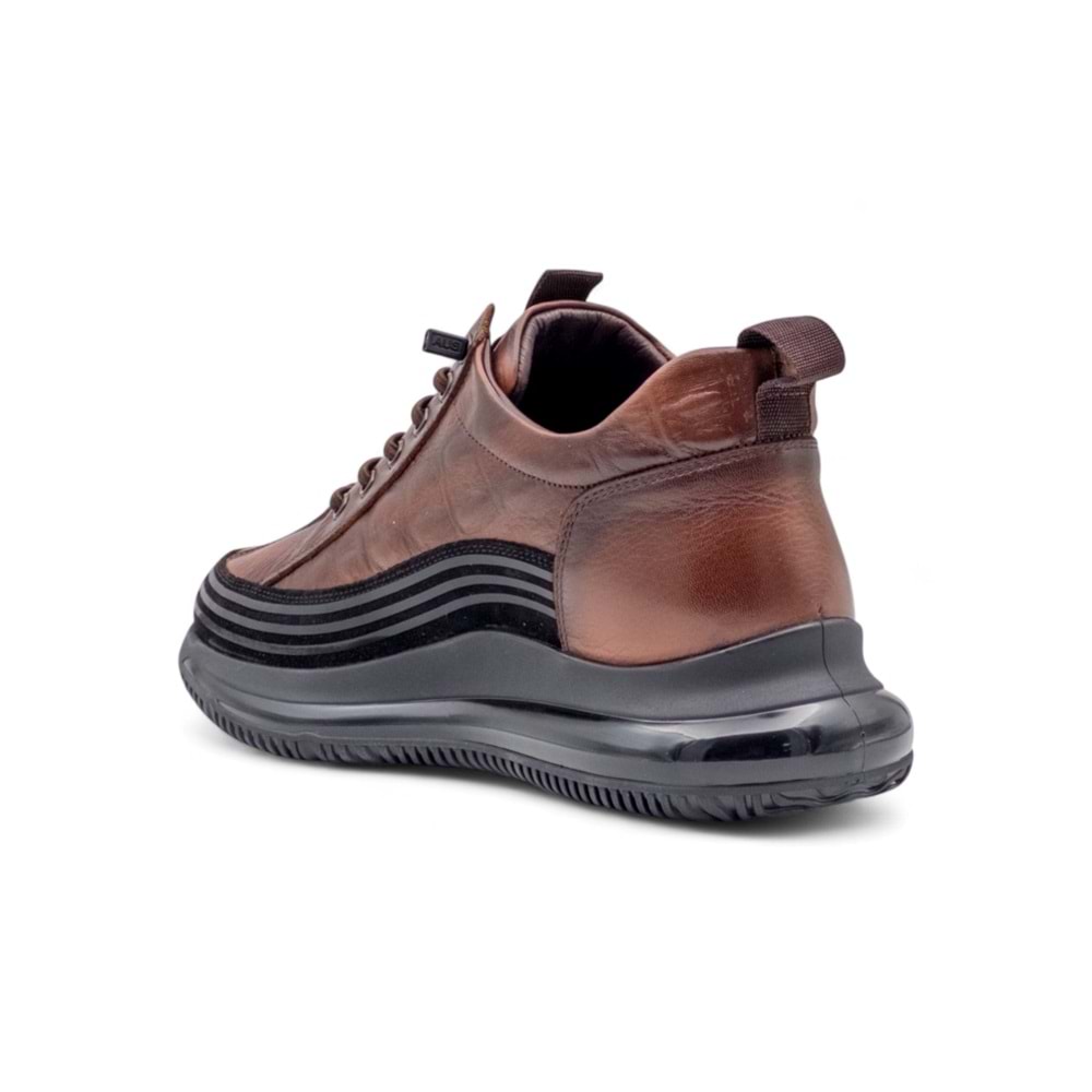 VOYAGER E053 ERKEK HAKİKİ DERİ SPOR AYAKKABI - TABA - 43