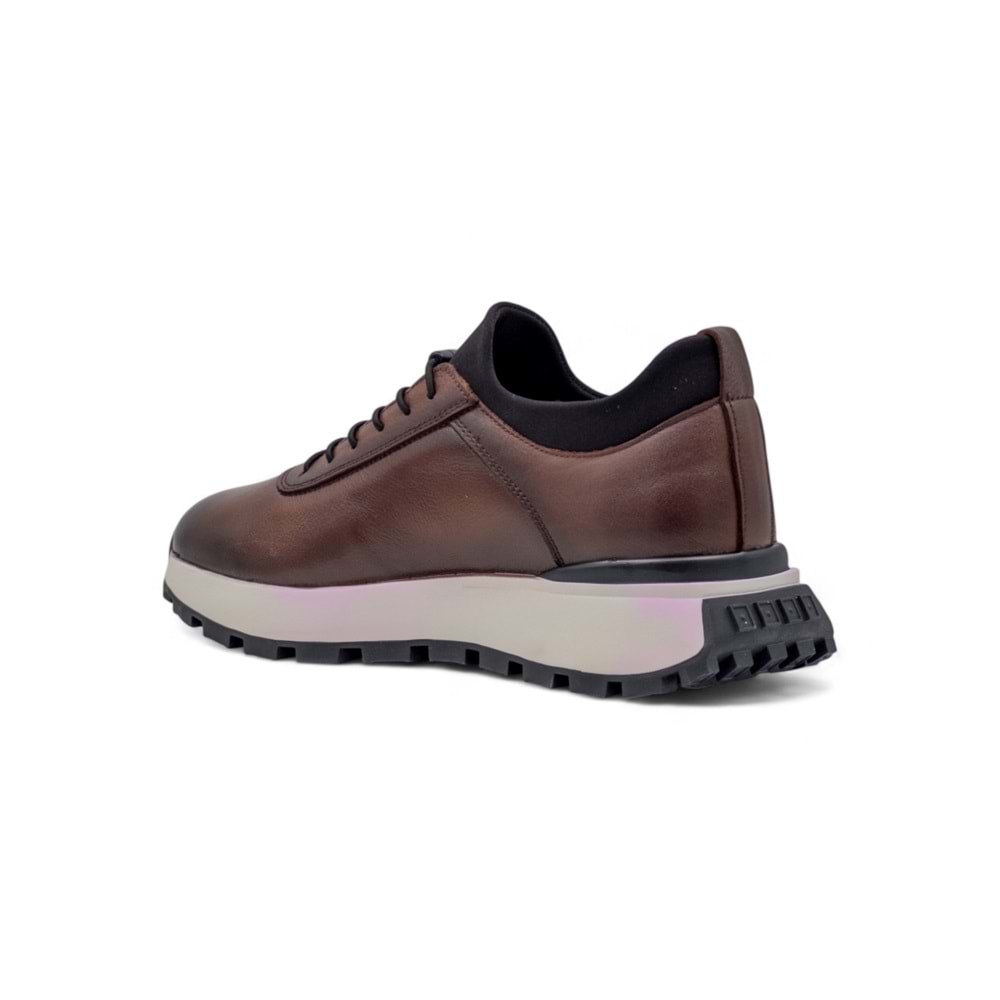 VOYAGER M294-1 ERKEK HAKİKİ DERİ SPOR AYAKKABI - TABA - 40