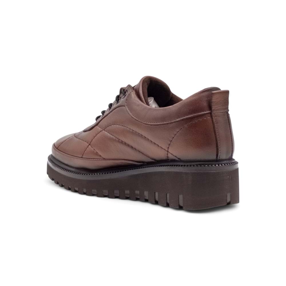 VOYAGER 7667 KADIN HAKİKİ DERİ COMFORT AYAKKABI - TABA - 40