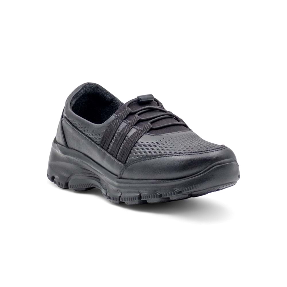 VOYAGER 8278 KADIN HAKİKİ DERİ COMFORT AYAKKABI - SİYAH - 37