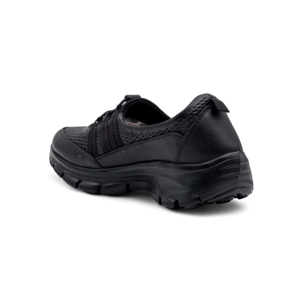 VOYAGER 8278 KADIN HAKİKİ DERİ COMFORT AYAKKABI - SİYAH - 40