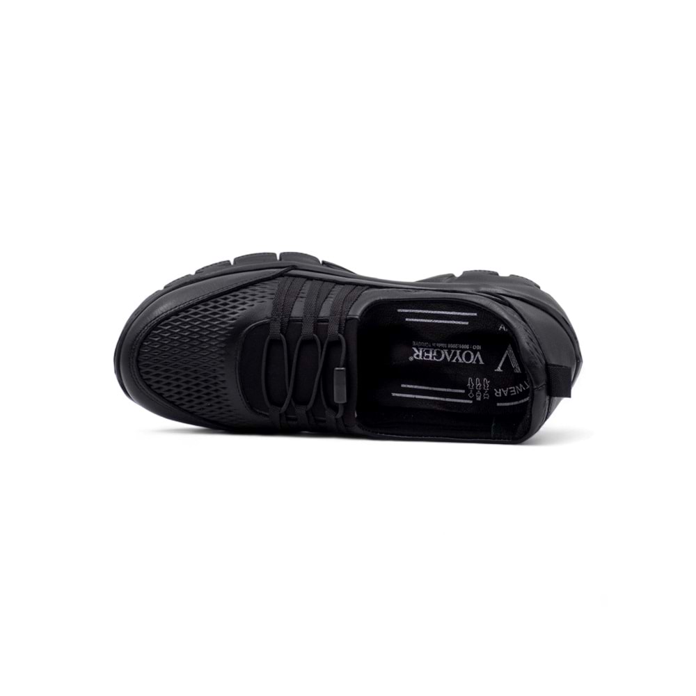 VOYAGER 8278 KADIN HAKİKİ DERİ COMFORT AYAKKABI - SİYAH - 40
