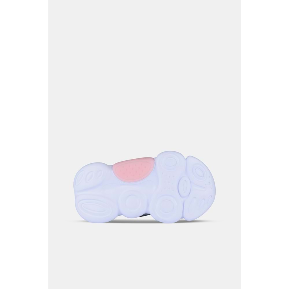 VİCCO GUM KIZ BEBEK IŞIKLI SPOR AYAKKABI - GRİ-PEMBE - 22