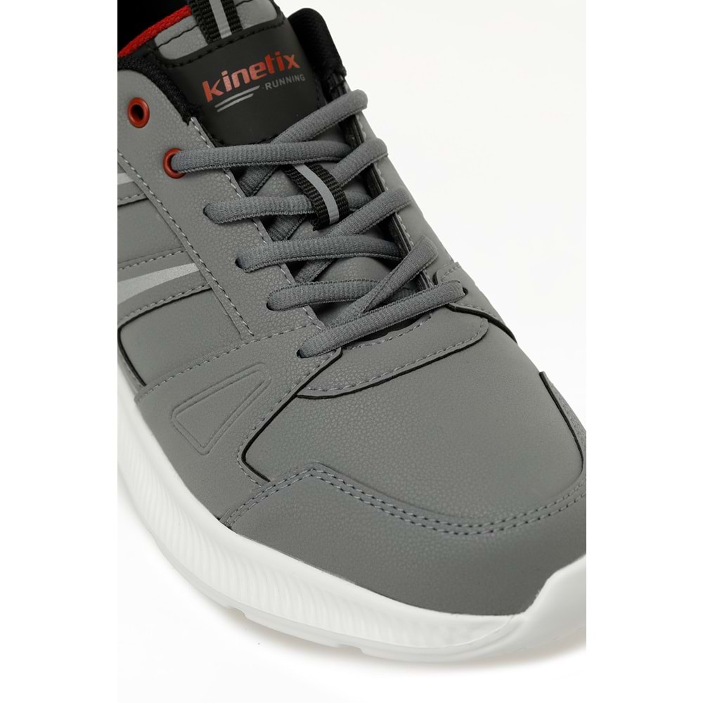 KİNETİX CALTON PU 5PR ERKEK KOŞU AYAKKABISI - GRİ - 40