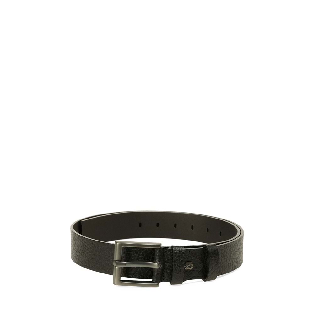 LUMBERJACK GM JOTA HAKİKİ DERİ 5PR ERKEK KEMER - SİYAH - 100 CM