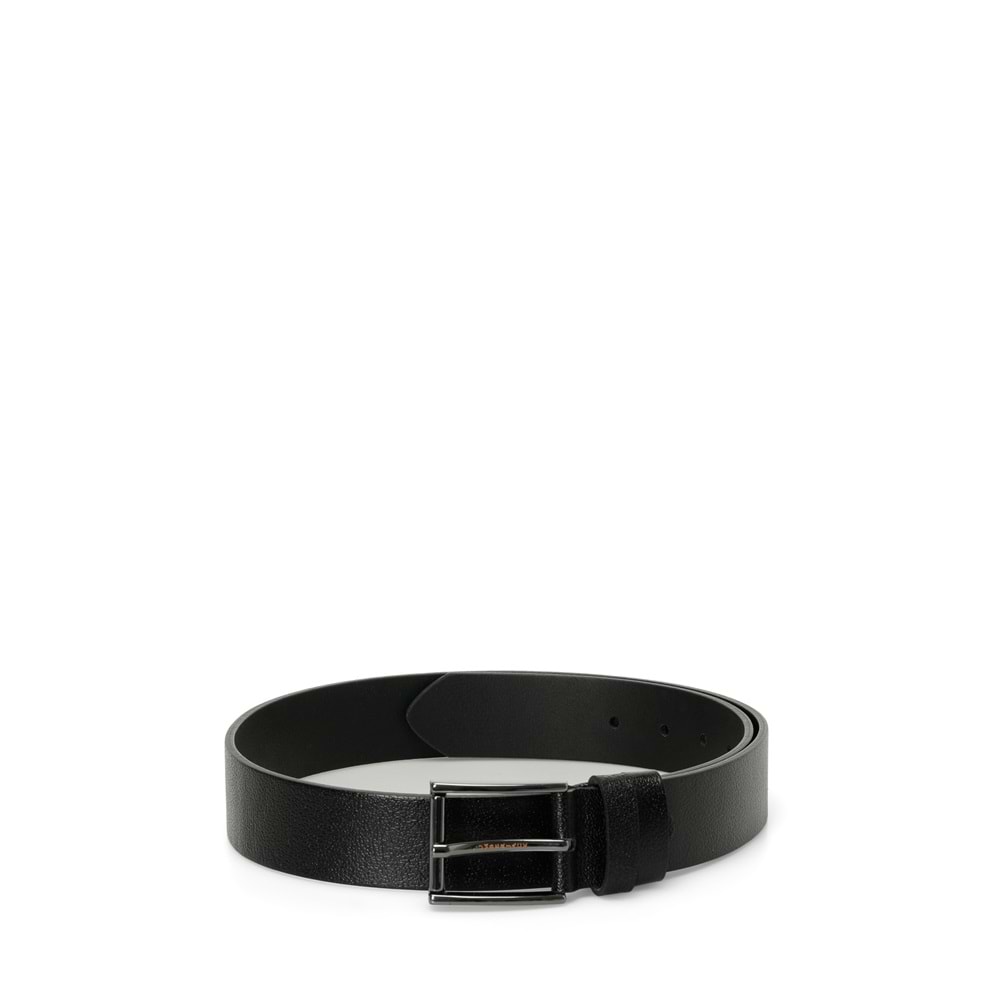 LUMBERJACK GM ALEX HAKİKİ DERİ 5PR ERKEK KEMER - SİYAH - 100 CM