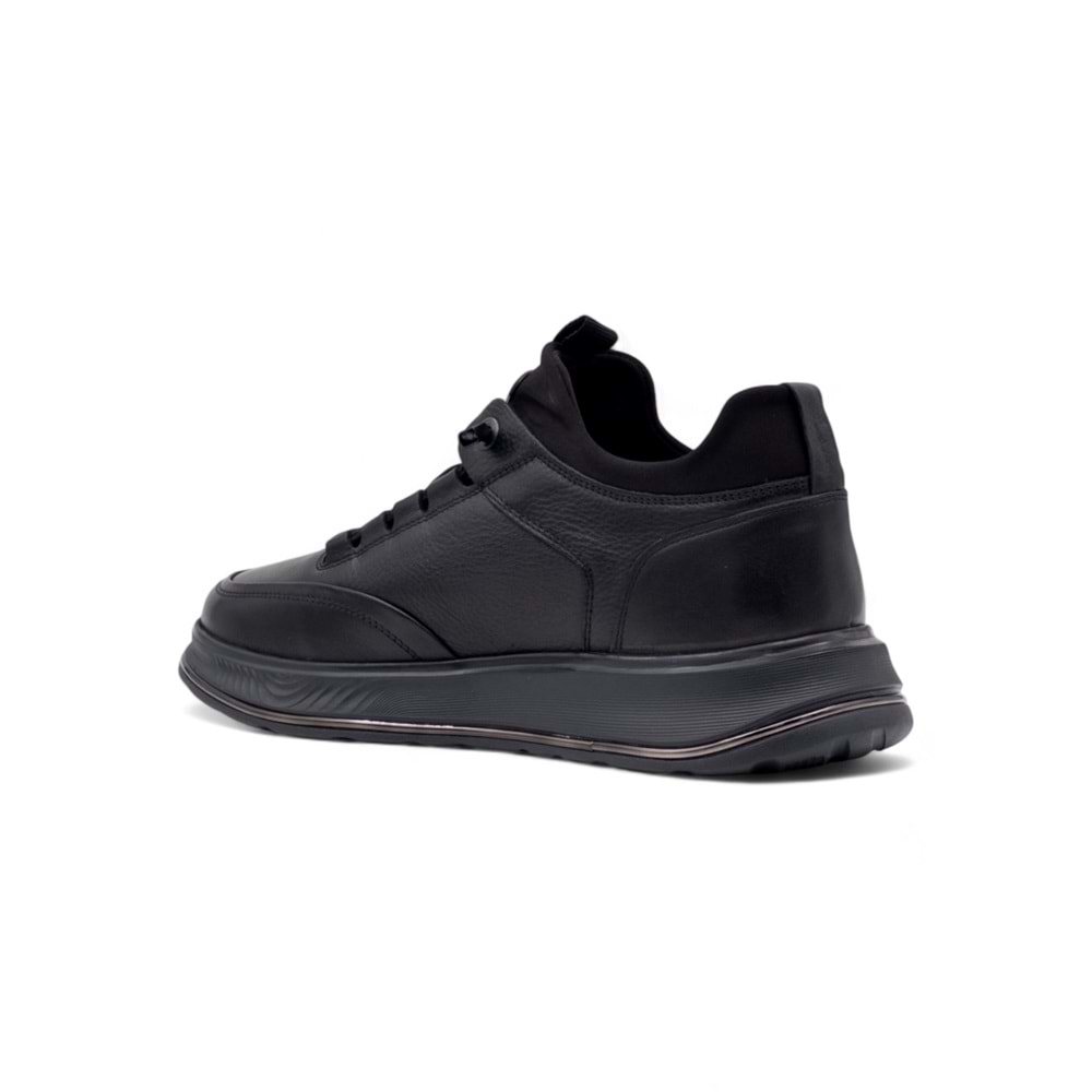 VOYAGER M159 ERKEK HAKİKİ DERİ SPOR AYAKKABI - SİYAH - 40