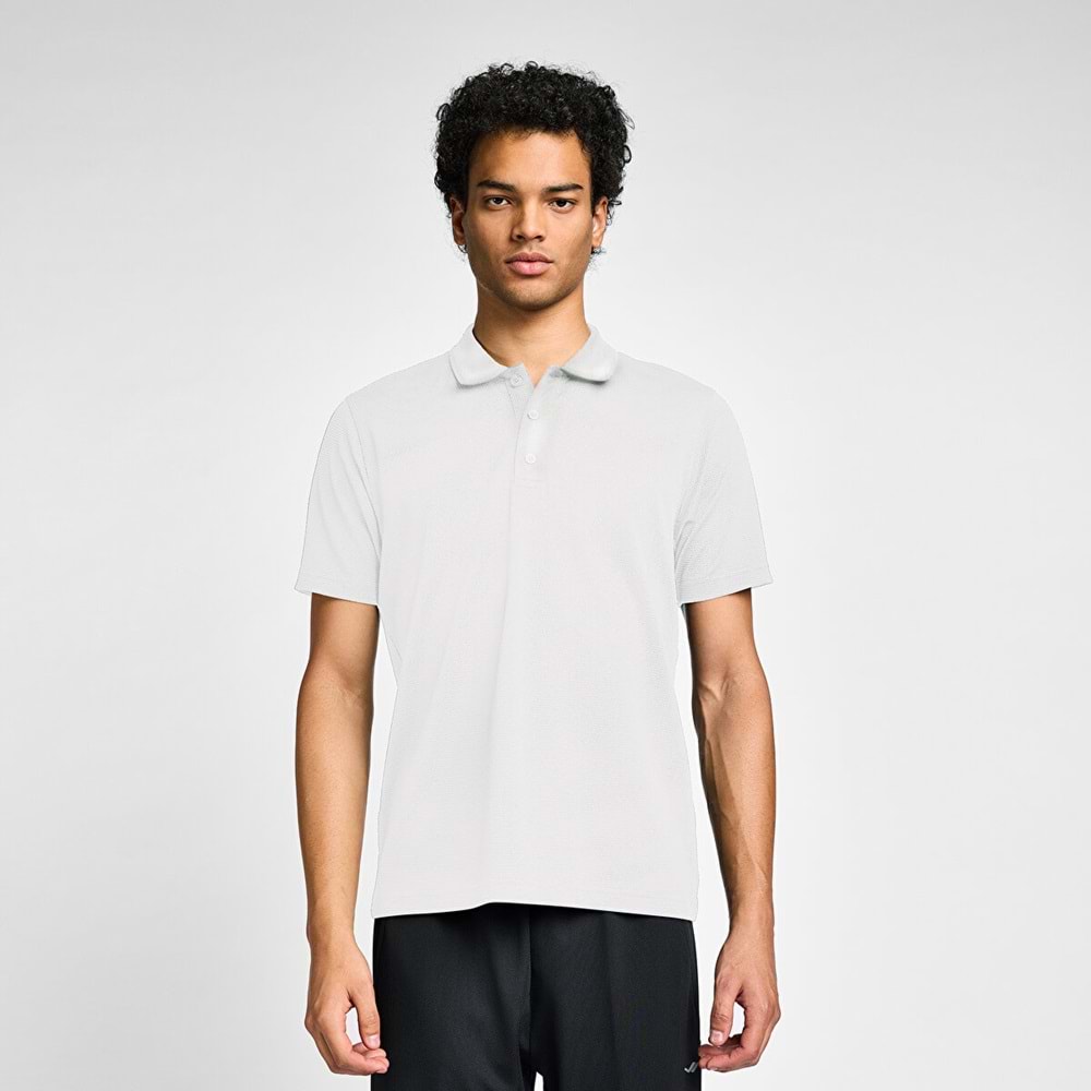 LESCON 25S-1297-25N ERKEK KISA KOL POLO TİŞÖRT - BEYAZ - L