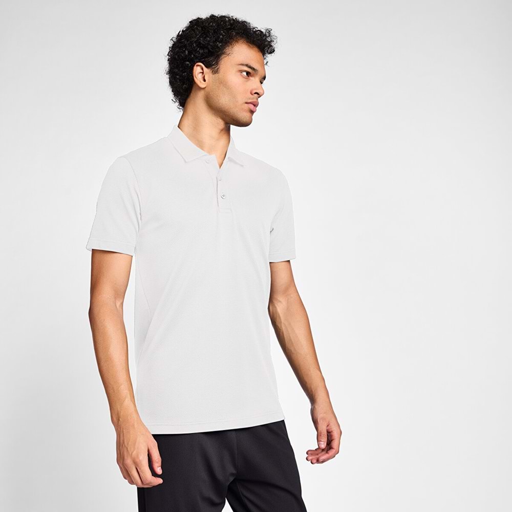 LESCON 25S-1297-25N ERKEK KISA KOL POLO TİŞÖRT - BEYAZ - L