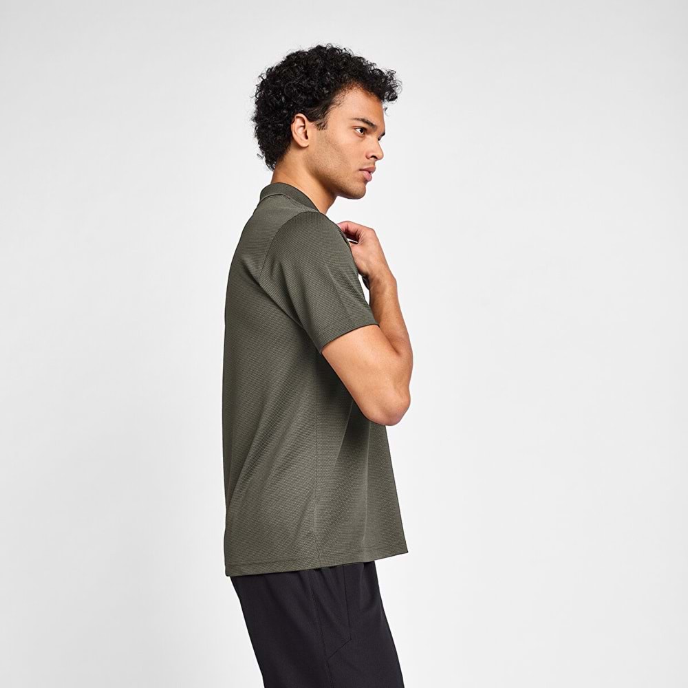 LESCON 25S-1297-25N ERKEK KISA KOL POLO TİŞÖRT - HAKİ - L