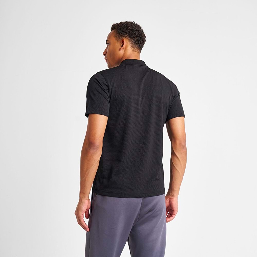 LESCON 25S-1297-25N ERKEK KISA KOL POLO TİŞÖRT - SİYAH - L