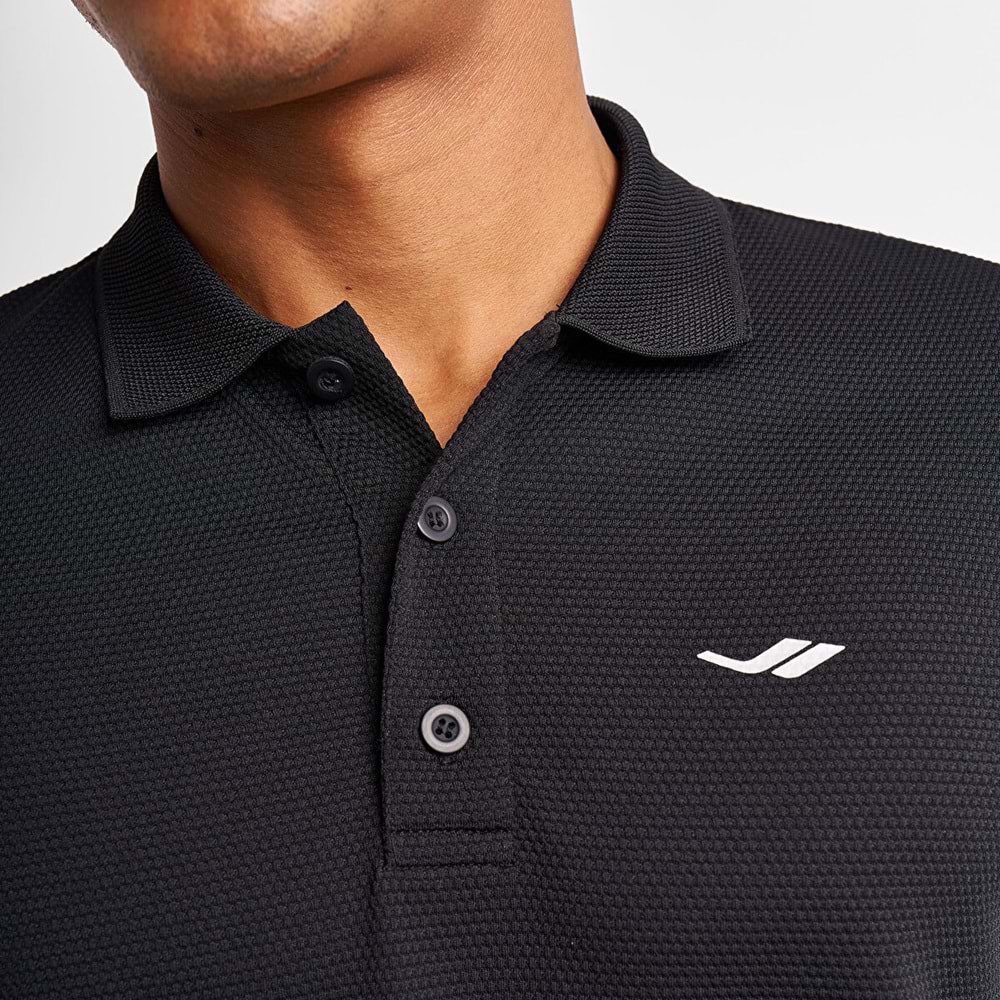 LESCON 25S-1297-25N ERKEK KISA KOL POLO TİŞÖRT - SİYAH - L