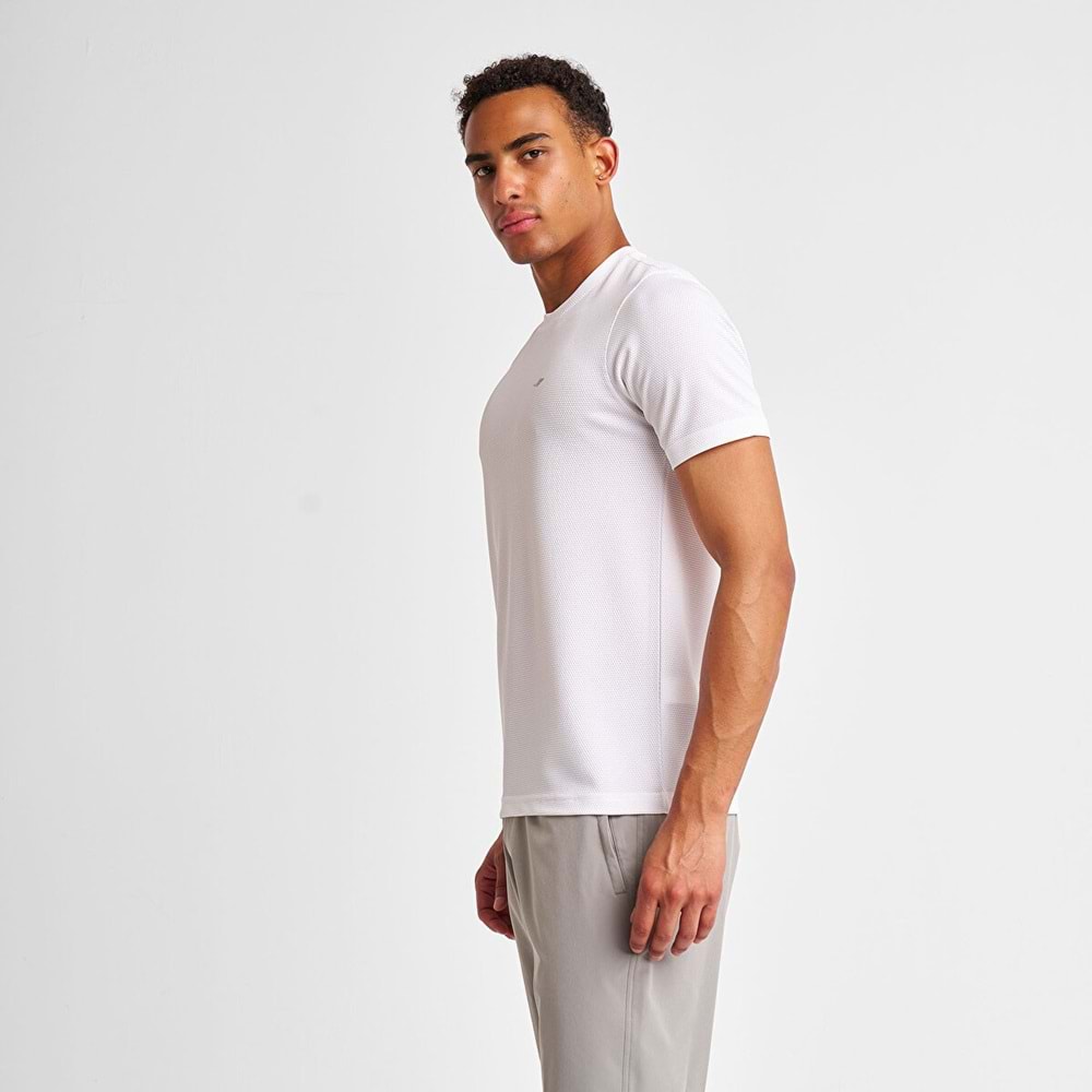 LESCON 25S-1298-25N ERKEK KISA KOL TİŞÖRT - BEYAZ - L