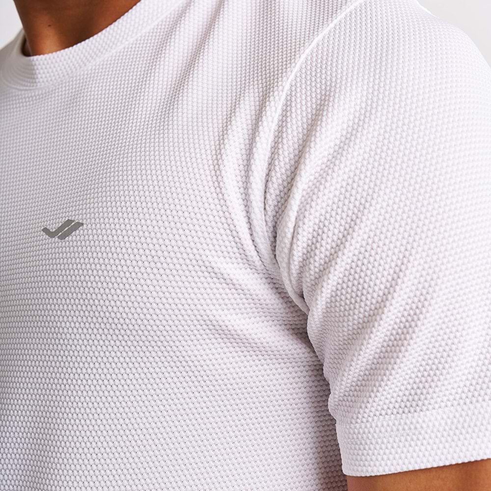 LESCON 25S-1298-25N ERKEK KISA KOL TİŞÖRT - BEYAZ - L