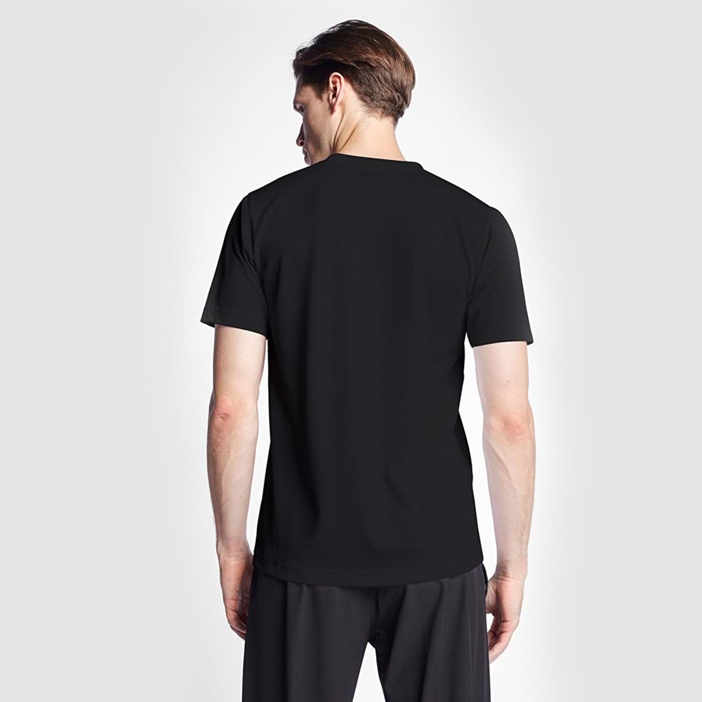 LESCON 25S-1298-25N ERKEK KISA KOL TİŞÖRT - SİYAH - L