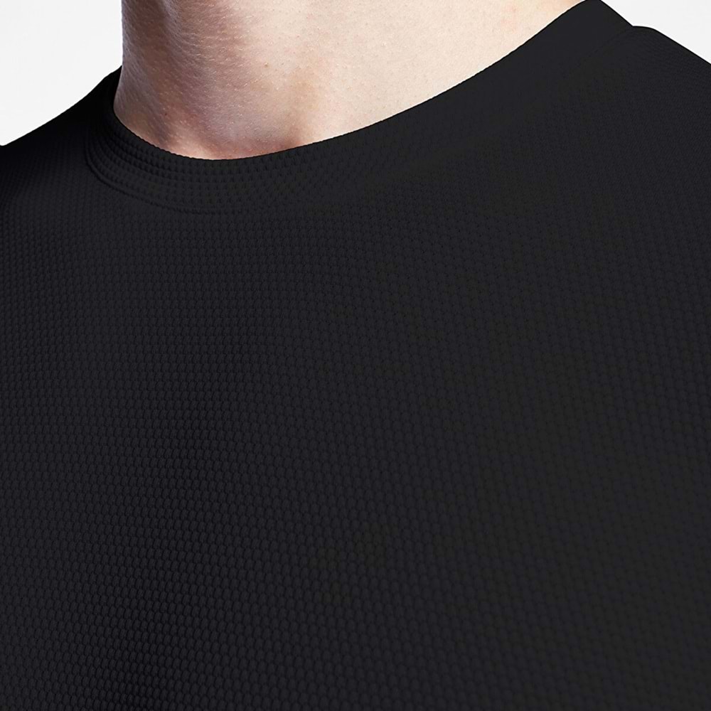 LESCON 25S-1298-25N ERKEK KISA KOL TİŞÖRT - SİYAH - M