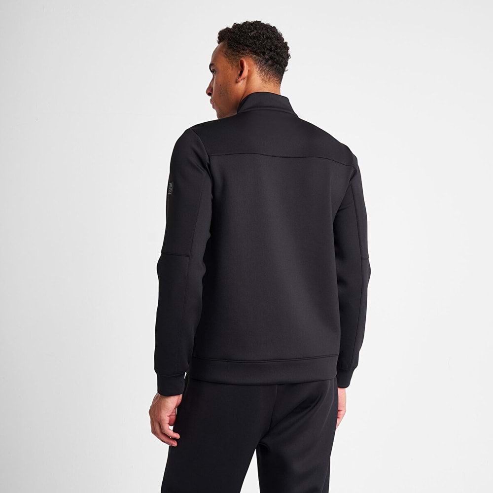 LESCON 25N-1138 ERKEK FERMUARLI SWEATSHİRT - SİYAH - M