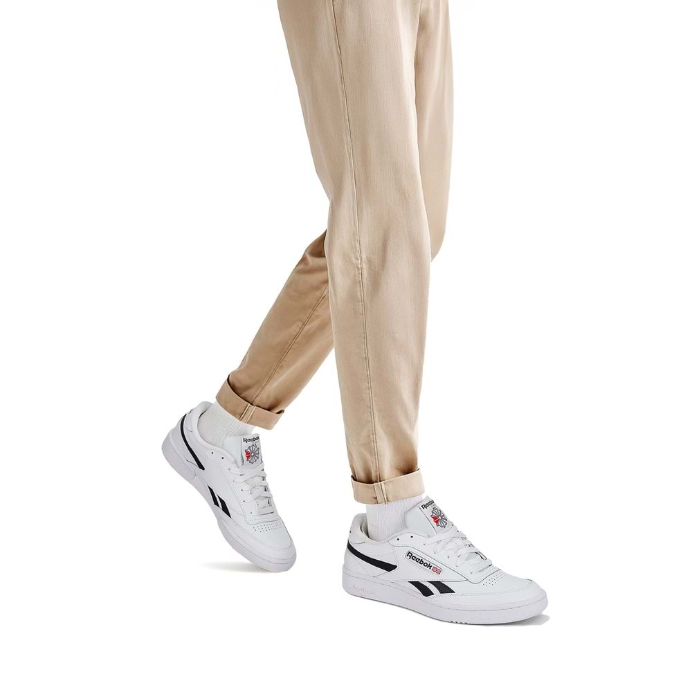 REEBOK CLUB C REVENGE ERKEK SNEAKER - BEYAZ-SİYAH - 40