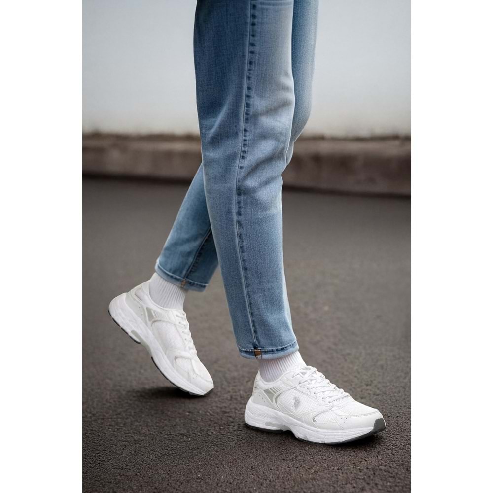 U.S. POLO ASSN. FELIX WMN 5FX KADIN SNEAKER - BEYAZ - 40